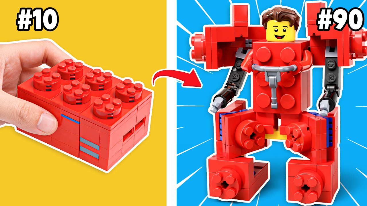 Что если бы миниатюрная фигурка из кубиков превратилась в робота из LEGO?