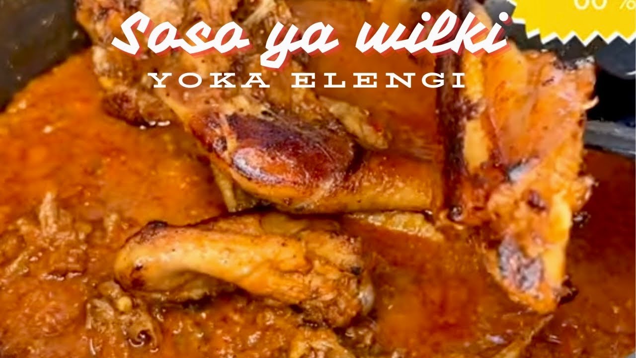 SOSO YA WILKI :YEKOLA LOLENGE MUSUSU YA KOLAMBA SOSO YA MAKASI POULET À MIJOTER#cuisine congolaise🇨🇩