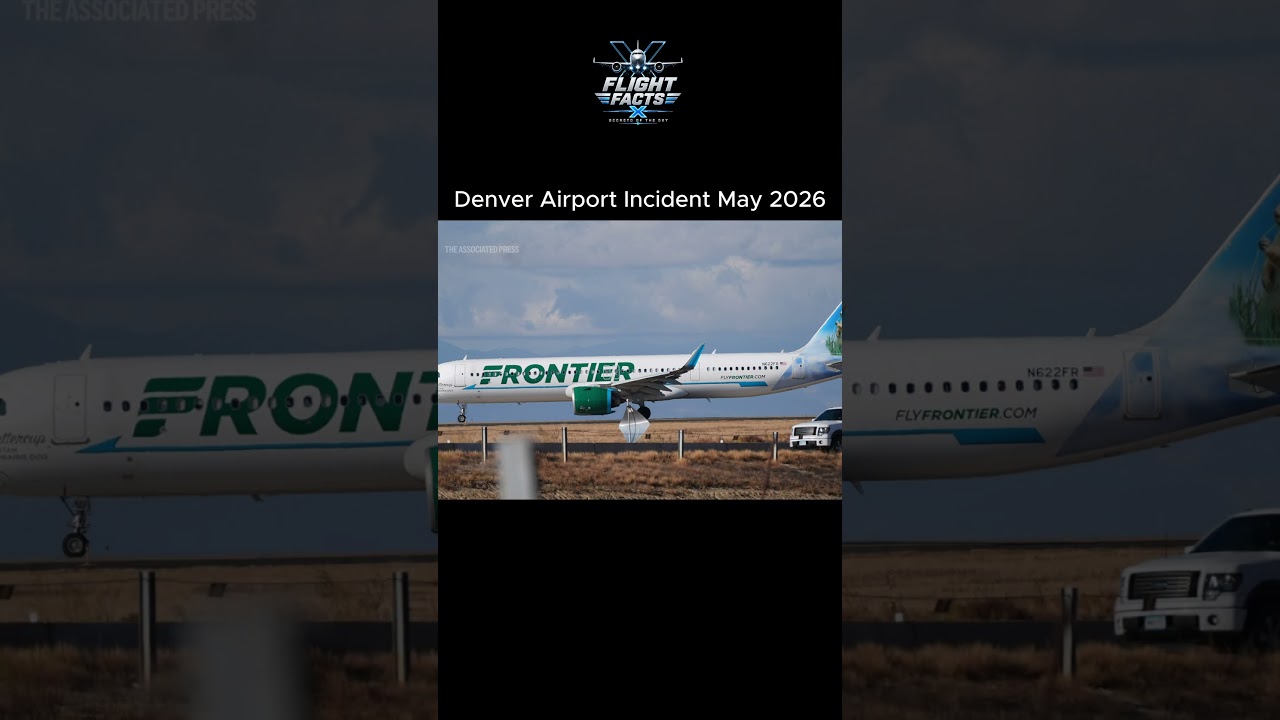 Denver Airport Frontier Plane Hits Man on Runway | Friday Night Tragedy