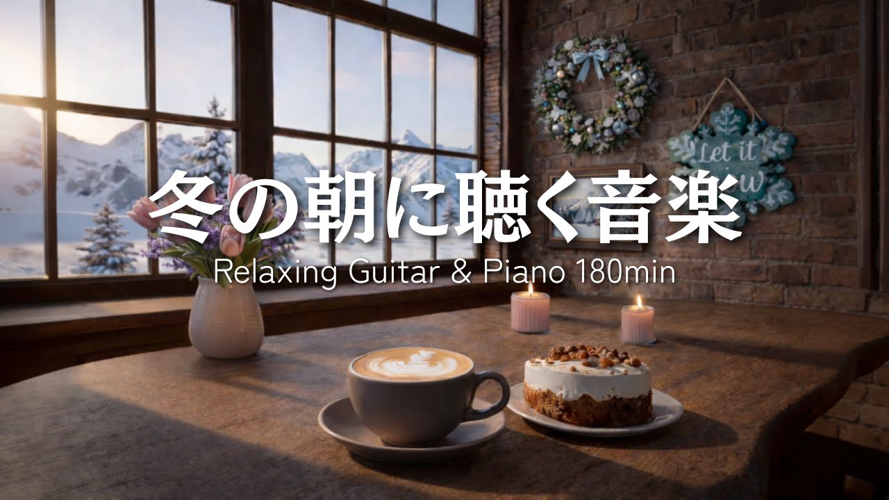 【癒しBGM】冬の朝に聴く音楽｜Relaxing Guitar & Piano 180min