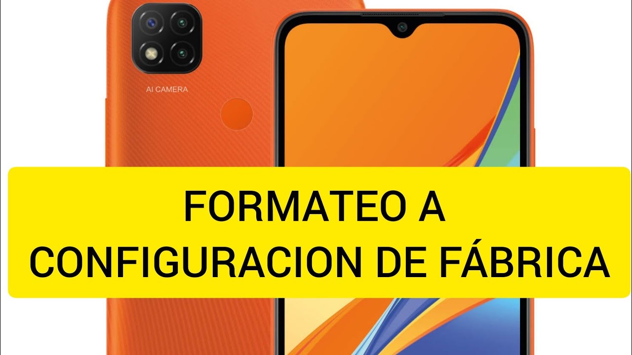 Formateo/Xiaomi redmi 9c a configuración de fábrica
