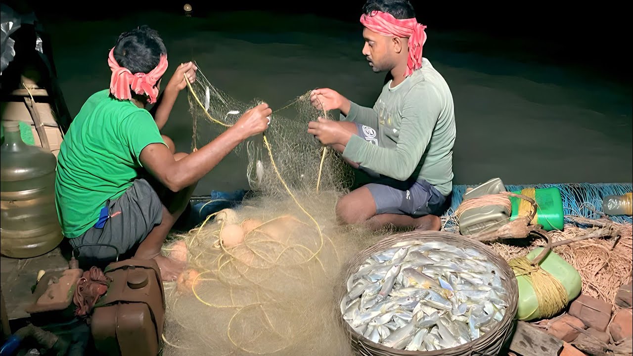 আজ খাওয়ার মাছের খোঁজে জাল দিয়ে এত পরিমাণ মাছ 🐟 পাব ভাবতেই পারিনি !!!