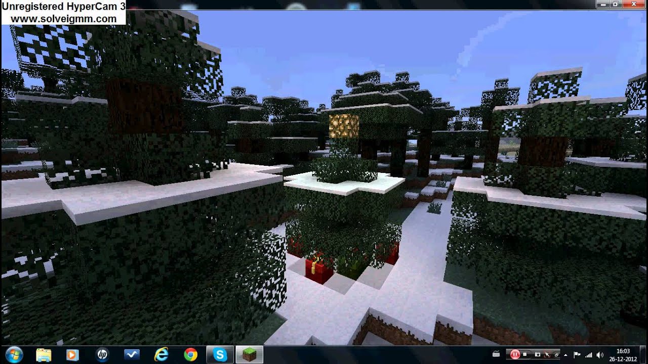 minecraft fijn kerstfeest