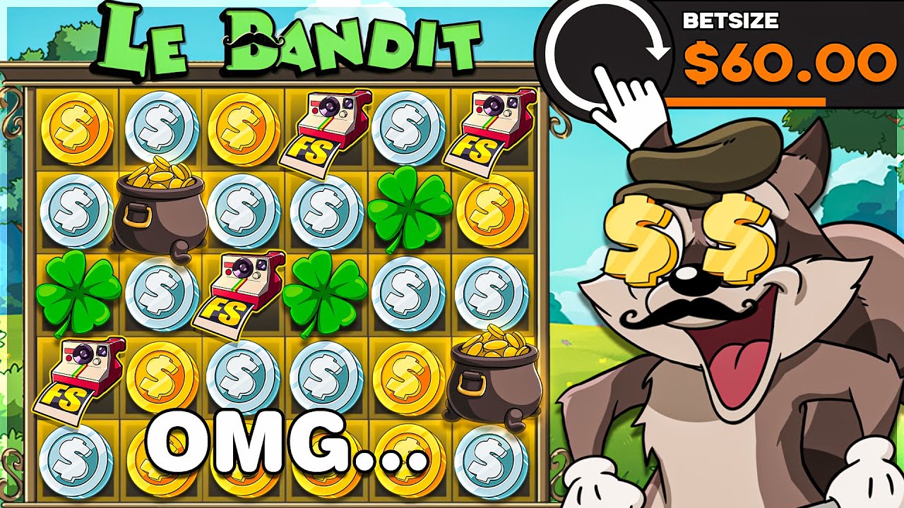 $60 SPUN IN BONUS PAID On LE BANDIT SLOT!!