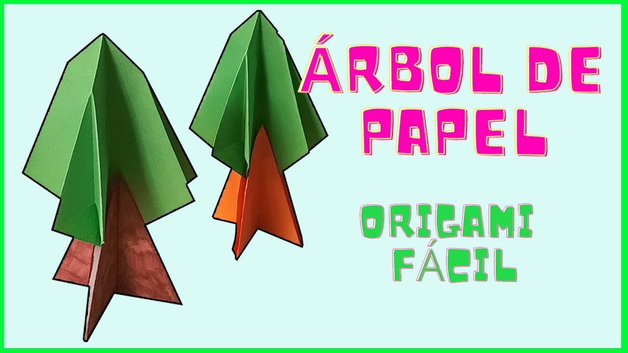 ⩥ Cómo hacer un ARBOL de Origami 🌲| Papiroflexia PASO A PASO✅