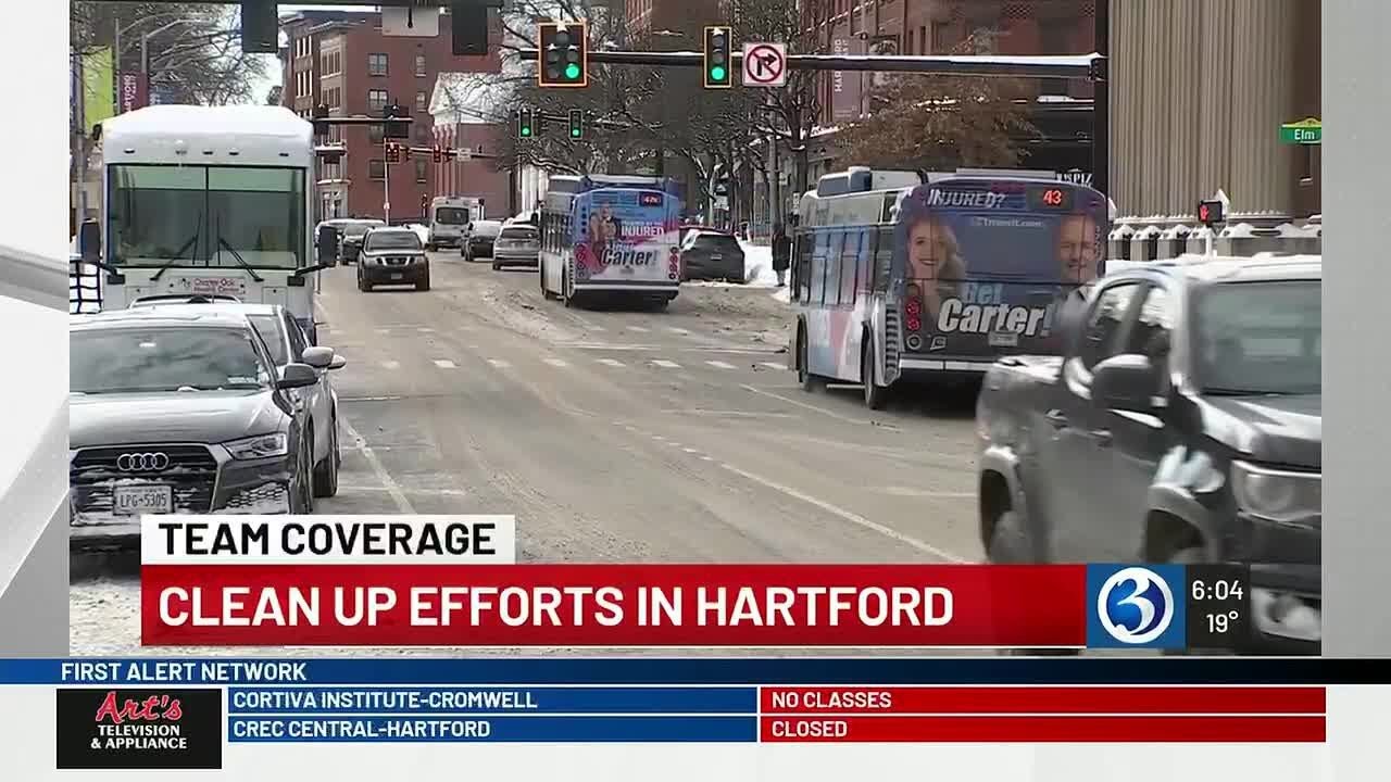 Clean up efforts underway in Hartford