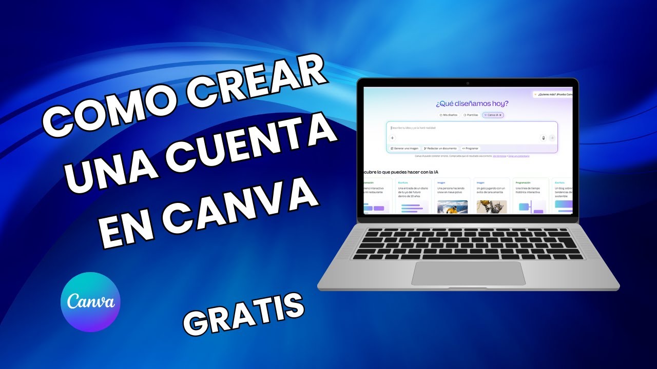 Como puedo crear una cuenta en CANVA Gratis?