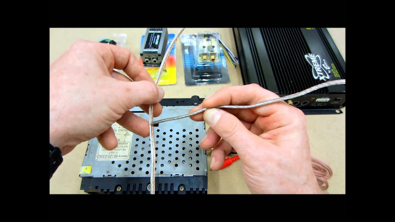 Adapting a speaker wire to a preamp rca adapter