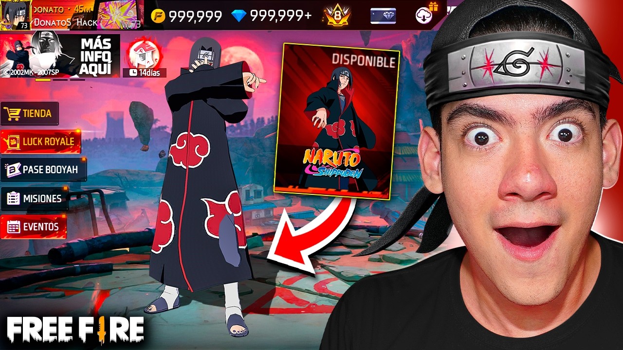 COMPRE LA SKIN de ITACHI en FREE FIRE POR EL CAP&Iacute;TULO 2 de NARUTO y ME SORPRENDI !! - TheDonato