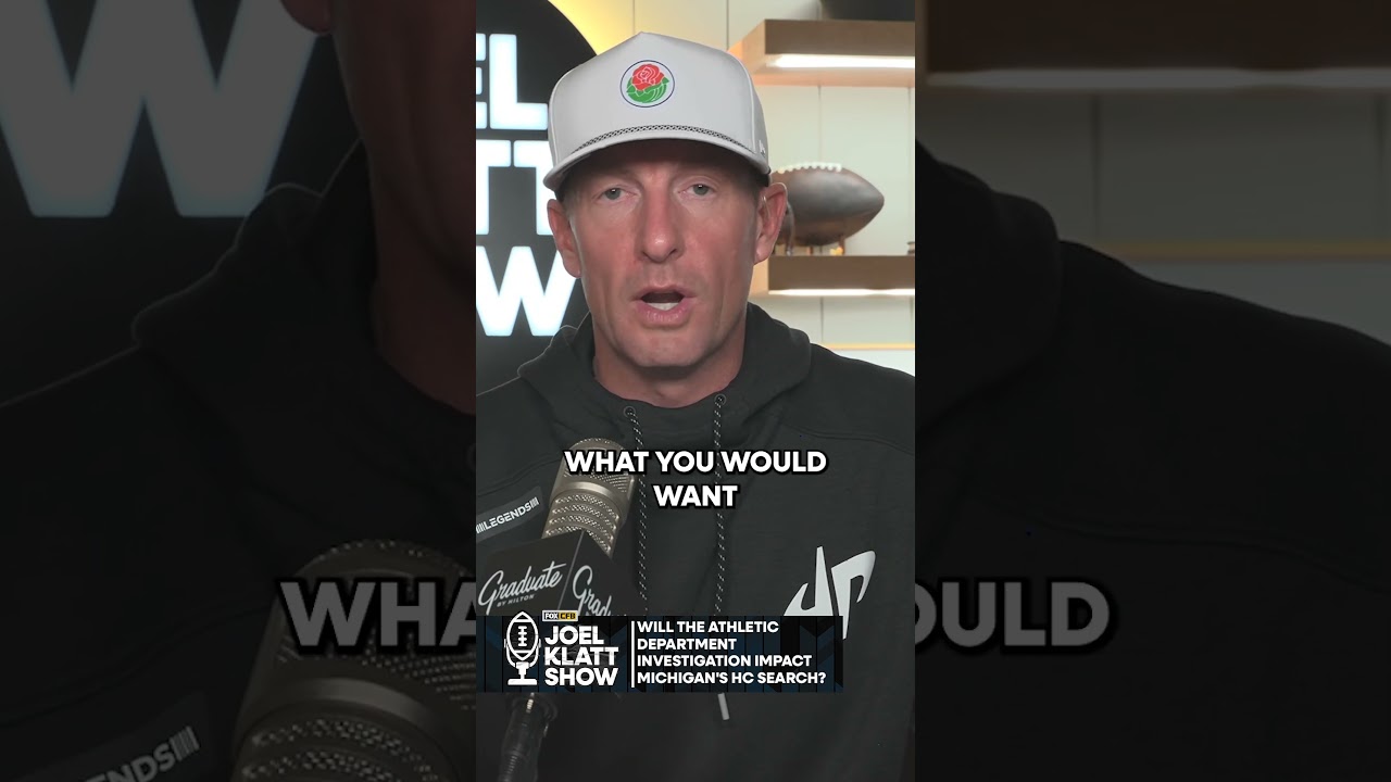 Michigan's HC search WILL be impacted by the investigation 👀 #michigan #joelklatt #football