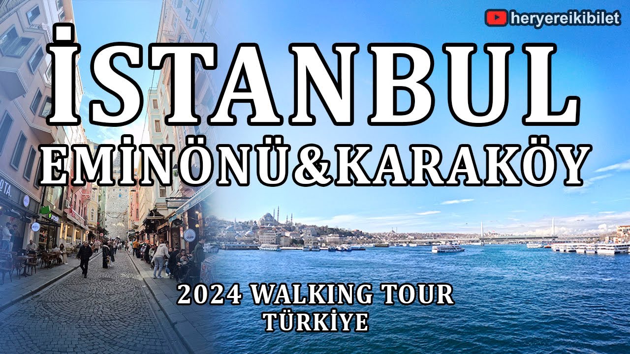 İstanbul Türkiye 2024 Walking Tour  #8 🇹🇷