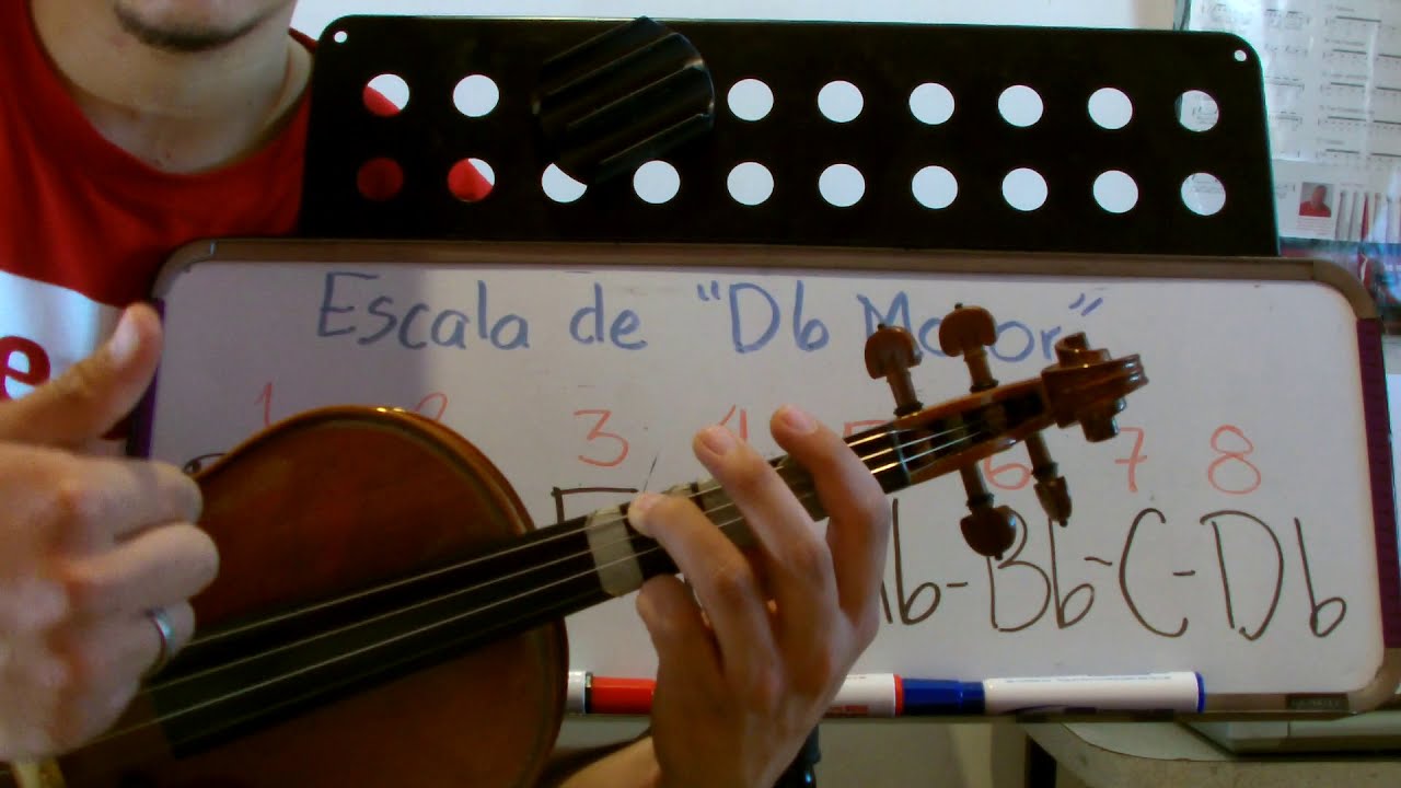 Escala de Re Bemol Mayor (Db)- Violín