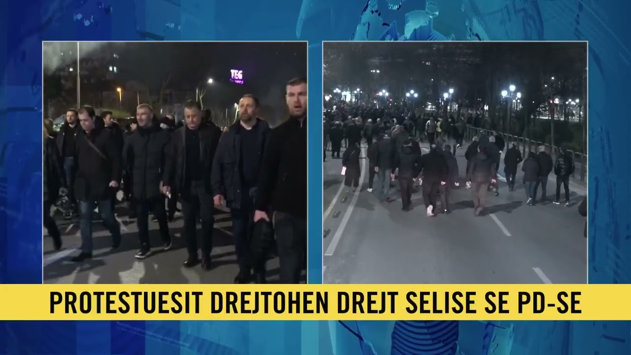 Deputetet e opozites perplasen me policine! Hapni rrugen! Po protestojme paqesisht