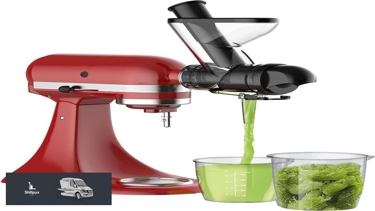 Masticating Juicer Attachment for KitchenAid Stand Mixer Cold Press Dual Feed