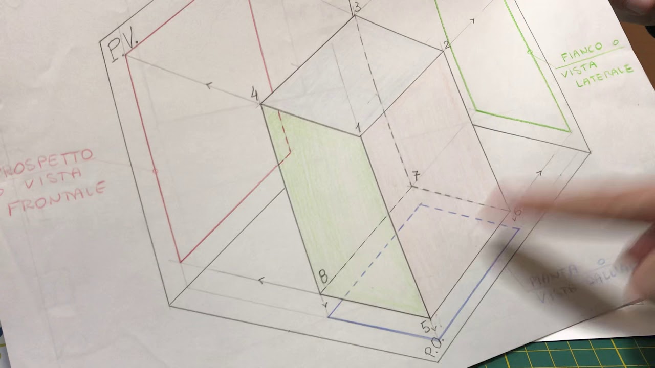 Prima Proiezione Ortogonale Parallelepipedo