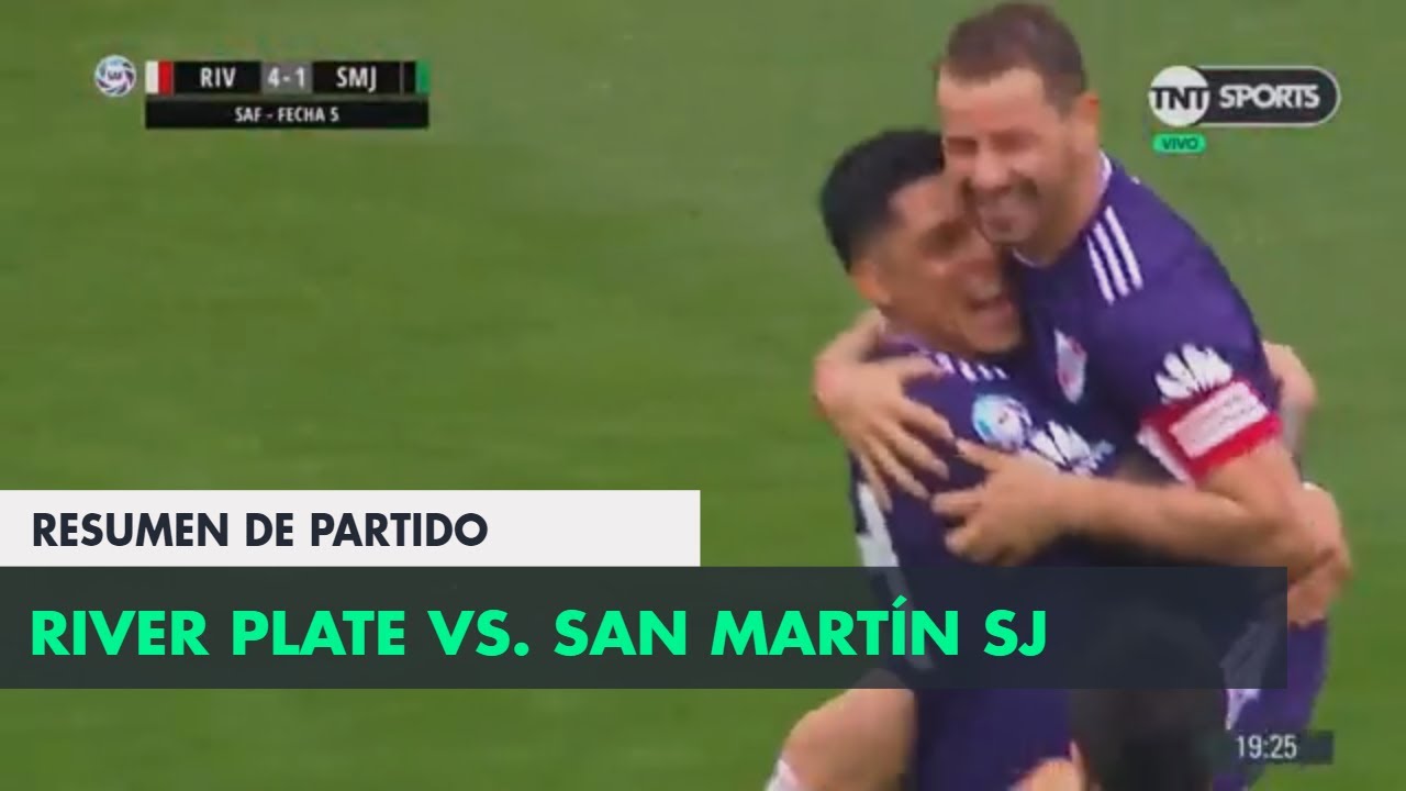 Resumen de River Plate vs San Martín SJ (4-1) | Fecha 5 - Superliga Argentina 2018/2019