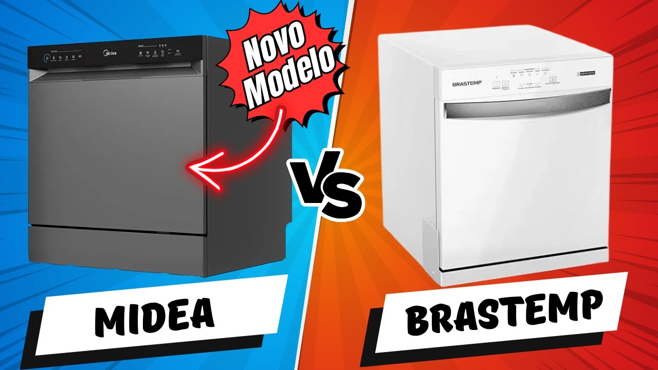 [NOVA] LAVA LOUÇAS MIDEA TOUCH PLUS vs LAVA LOUÇAS BRASTEMP 8 SERVIÇOS