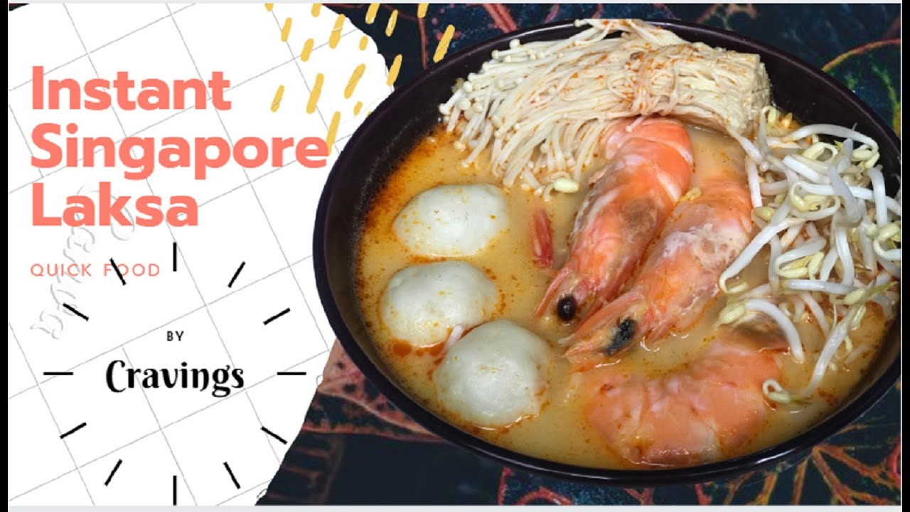 How To Make Instant Singapore Laksa | Singapore Instant laksa recipe |  resepi mee laksa singapore
