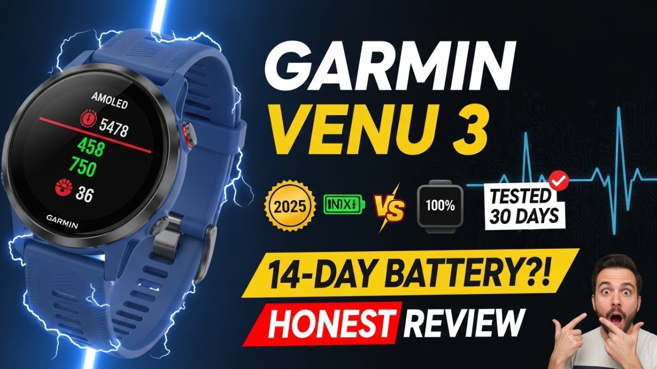 Обзор Garmin Venu 3: Действительно ли время автономной работы составляет 14 дней?
