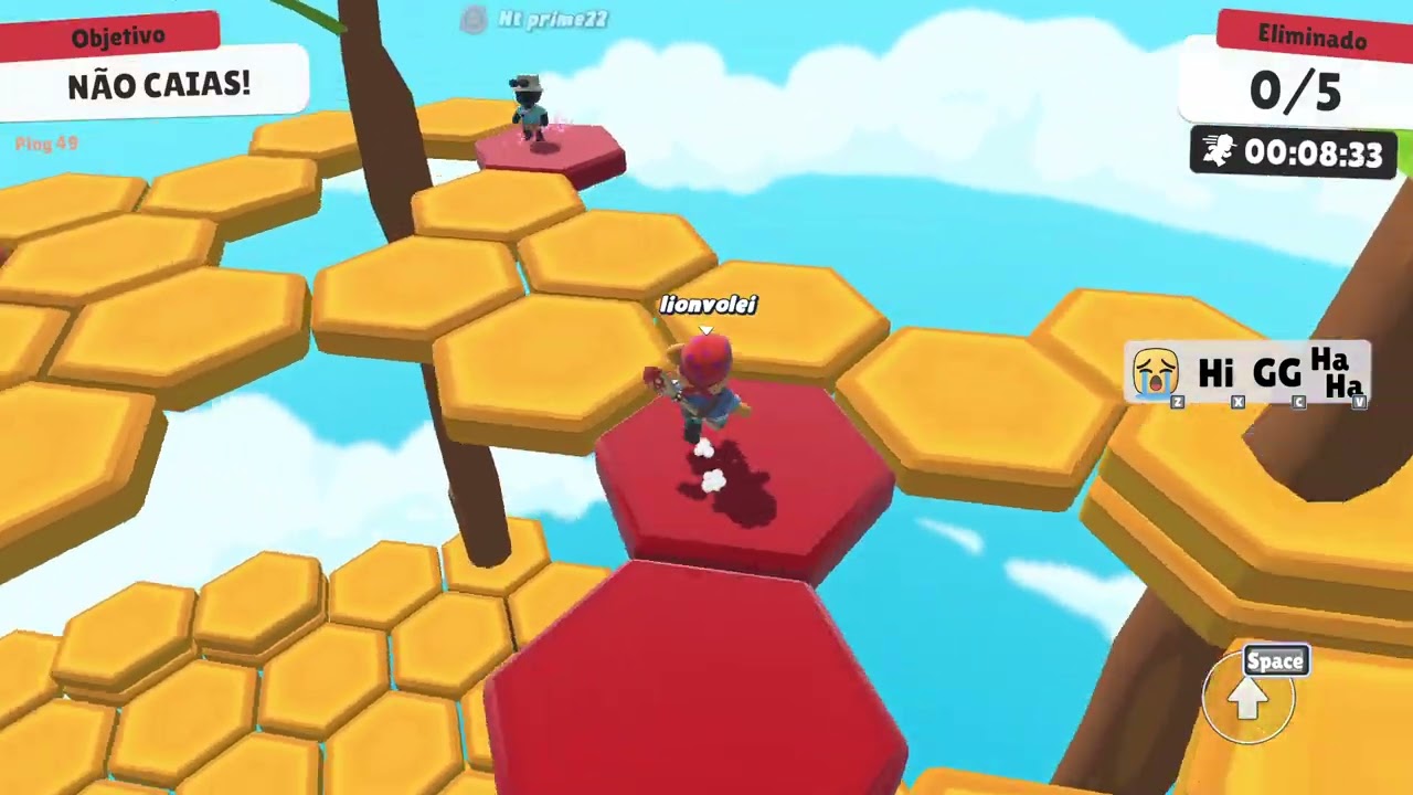 jogando stumble guys com meus melhores inscritos