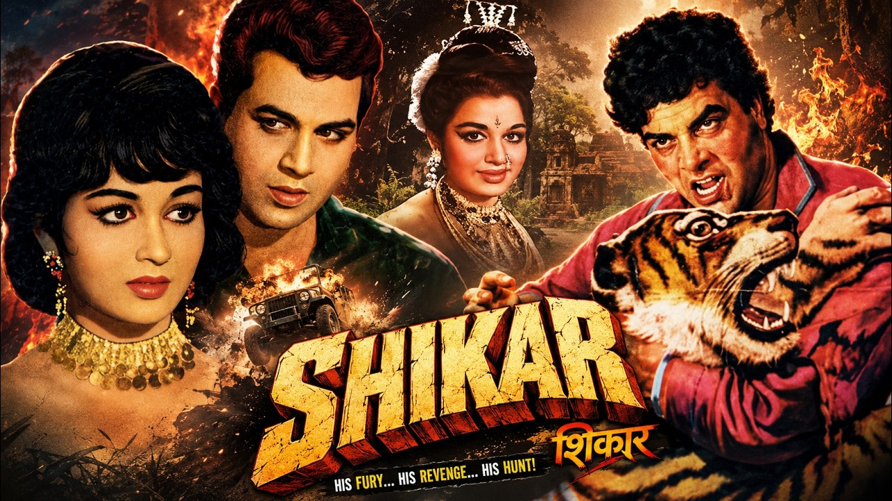 Shikar (1968) Full Movie HD | Dharmendra, Asha Parekh | Sanjeev Kumar | Classic Hindi Thriller