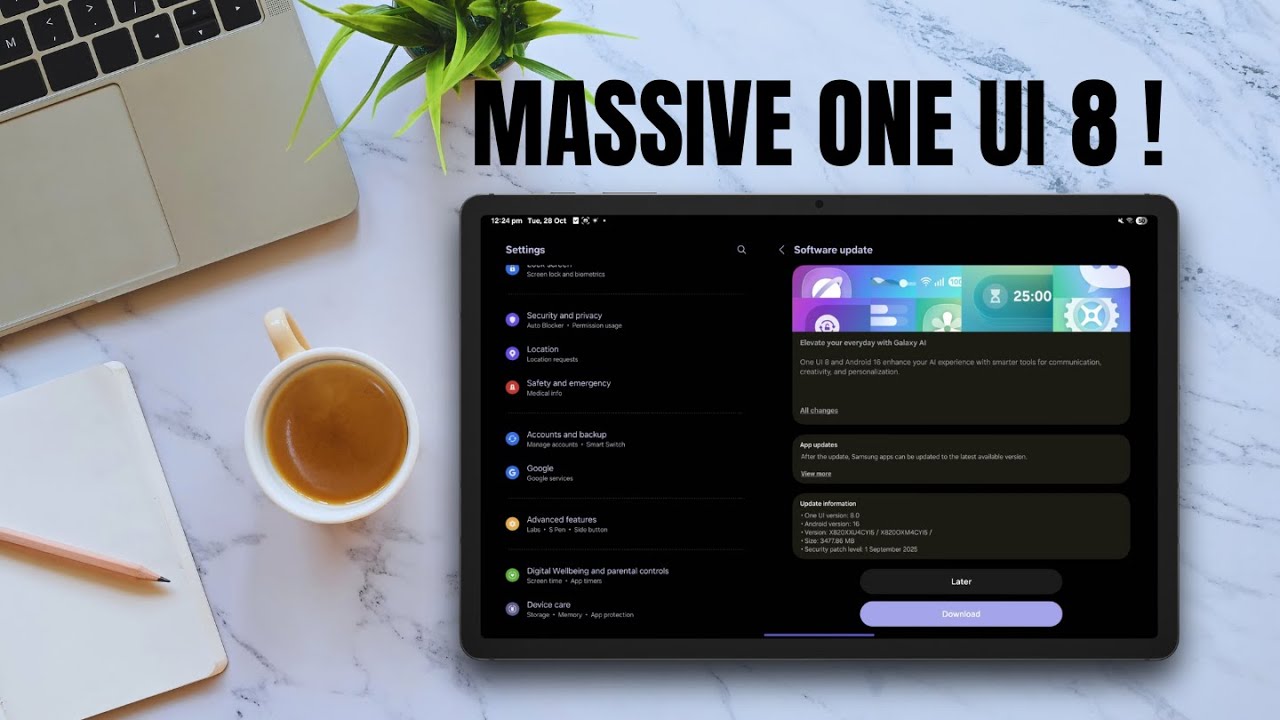 ОГРОМНОЕ обновление One UI 8 — Galaxy Tab S 10 / 9 / 8 / S 9 FE / A 9+ и т. д. — Что нового?