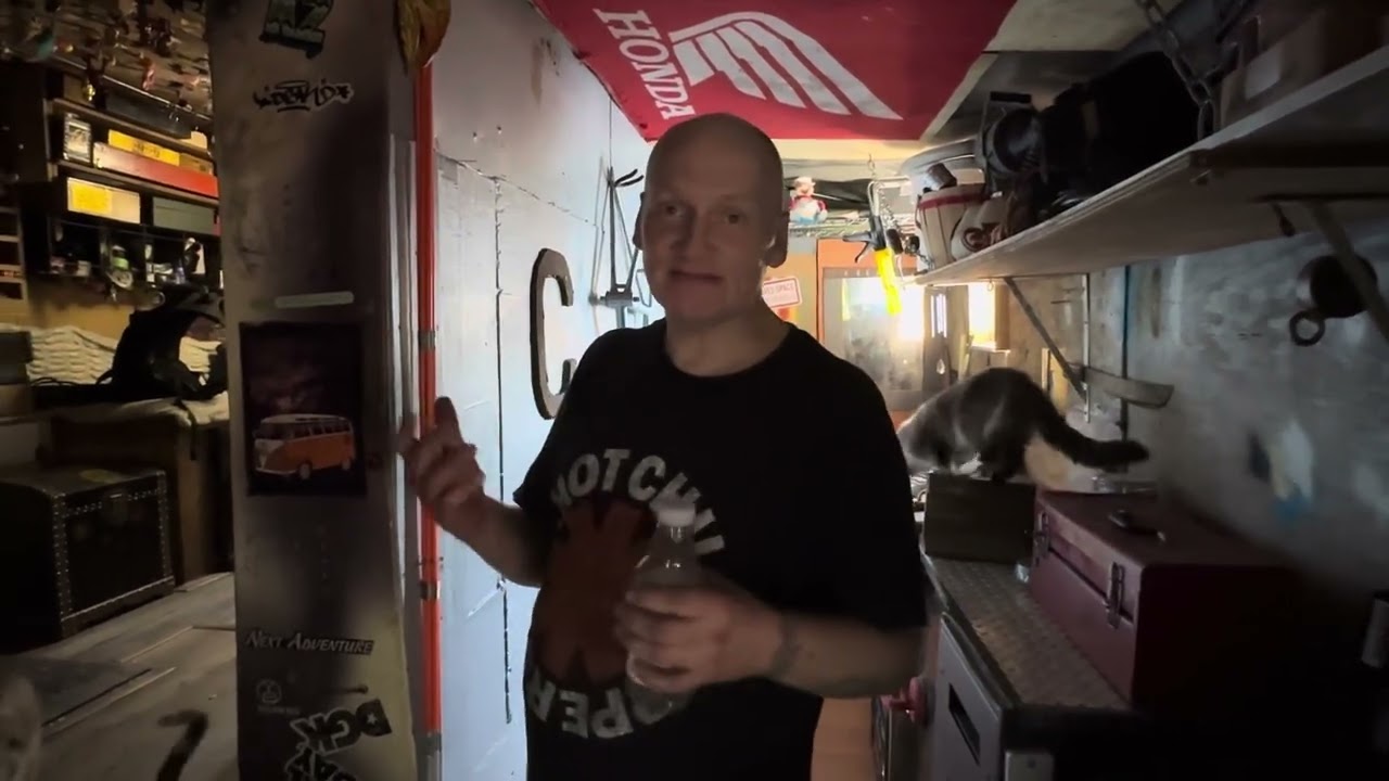 A home built by a homeless man. This is incredible.