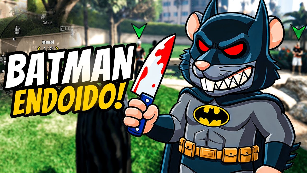 EU ME TORNEI O BATMAN DO MAL NO GTA RP (MOD MENU)