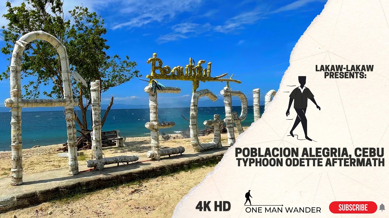 Alegria, Cebu (Poblacion) After Super Typhoon Odette (Walk Tour) | One Man Wander