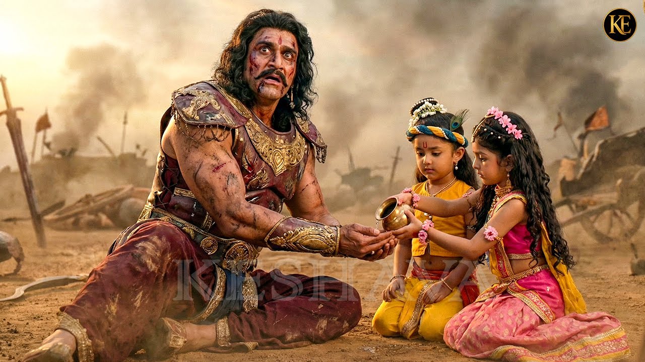 युद्ध में पराजय के बाद कंस ने बाल कान्हा के हाथ से जल ग्रहण किया || YMKN || Shree Krishan leela