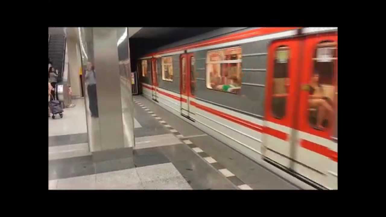 Prague metro line A from Dejvicka to Nadrazi Veleslavin