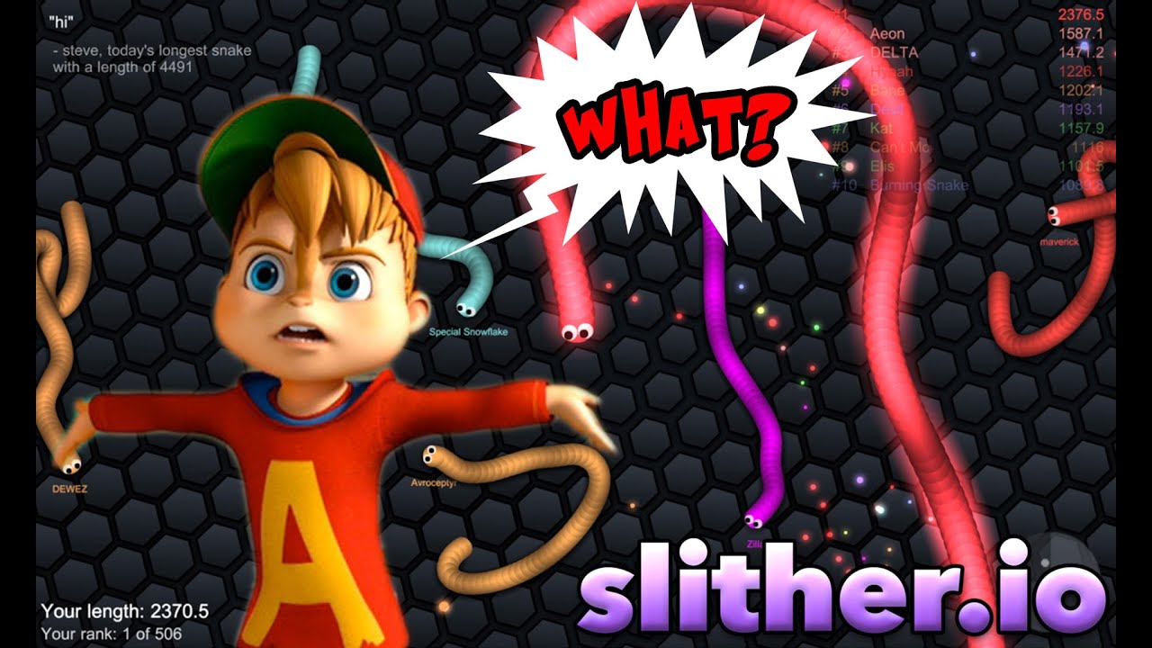 SO MANY GUMMY WORMS | ALVIN PLAYS Slither.io ( RAGE )