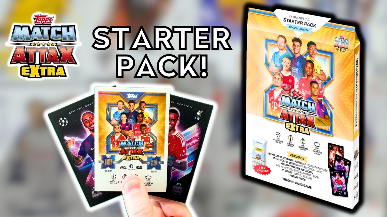 NEW STARTER PACK OPENING! | TOPPS MATCH ATTAX EXTRA 2026 | EXCLUSIVE LIMITED EDITION CARDS!