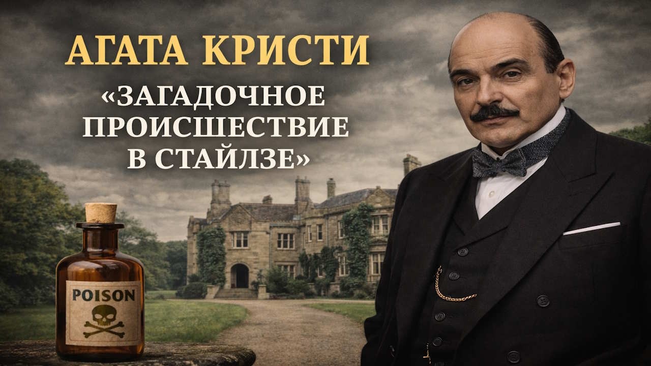 Агата Криста. Пуаро берётся за дело. Детектив за 8 минут. Загадочное происшедствие в Стайлзе