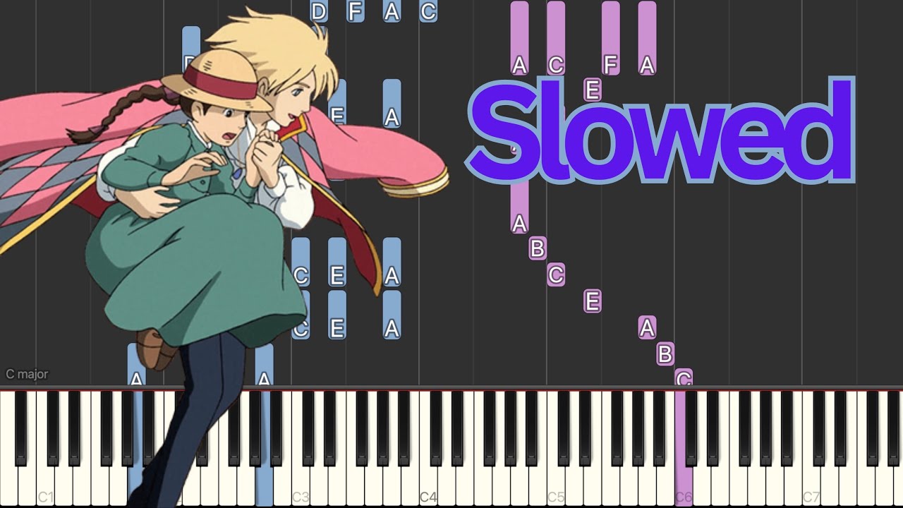Merry-Go-Round of Life (TikTok Clip) from Howl’s Moving Castle | Slowed Piano Tutorial