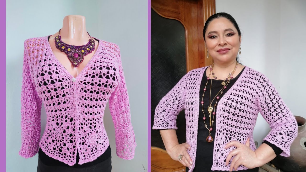 ¿Como tejer chompa? MANUALIDADES a crochet para TODAS las tallas