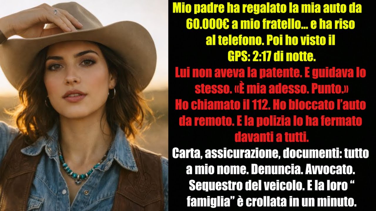 Mio padre ha regalato la mia auto da 60.000€ a mio fratello… e l’ho fatta bloccare. 🚨