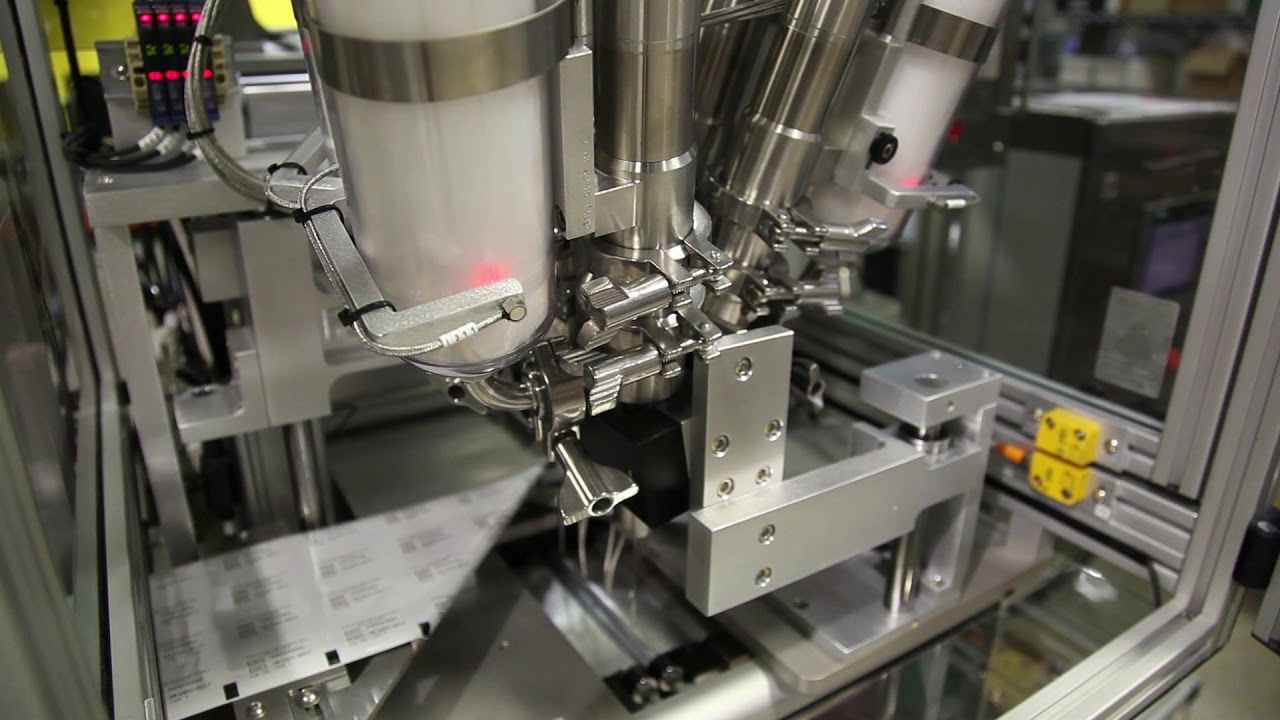 QuickPouch Vertical ACS 4 Up Form Fill Seal Pouch Machine with Liquid Fill