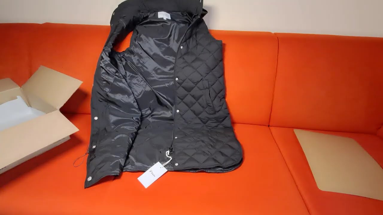 Lange Steppweste mit Kapuze Tchibo