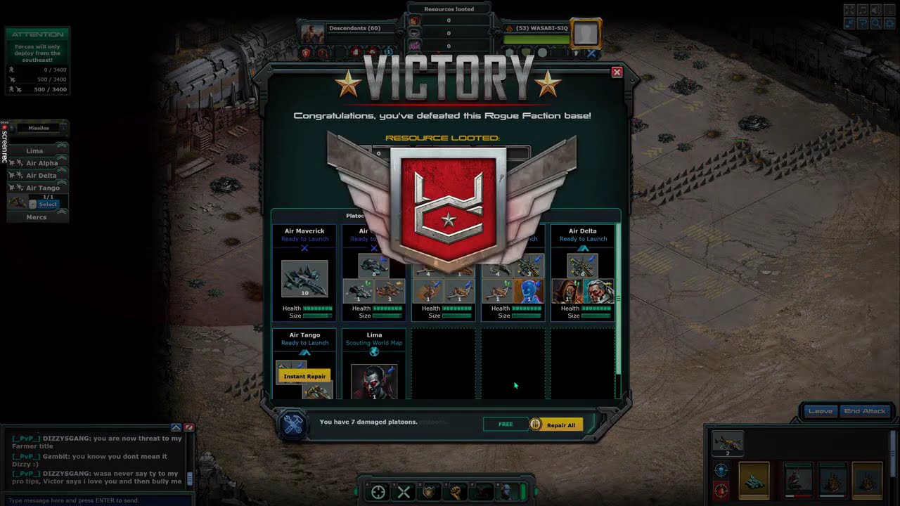 Strike ops war commander free all rounds