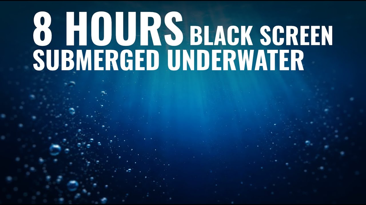 Submerged Underwater – 8 Hours Black Screen (3D Binaural) | Immersive Soundscapes