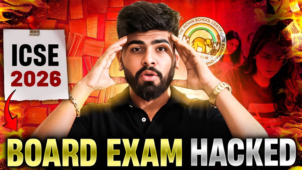 ICSE Boards Hacked ! - Class 10th 2026 Board Exam !! || Topper's Secrets for 95% in ICSE Boards