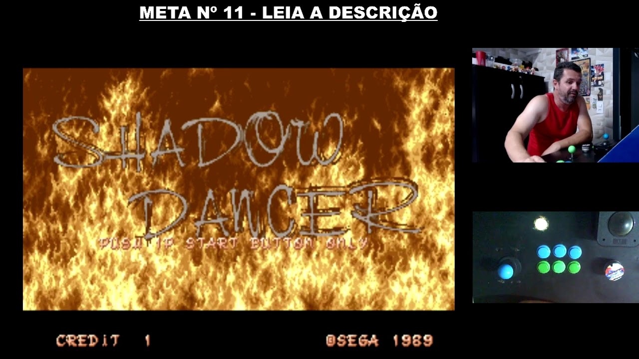 LIVE 18/01 - META SHADOW DANCER ARCADE BATIDA!!!