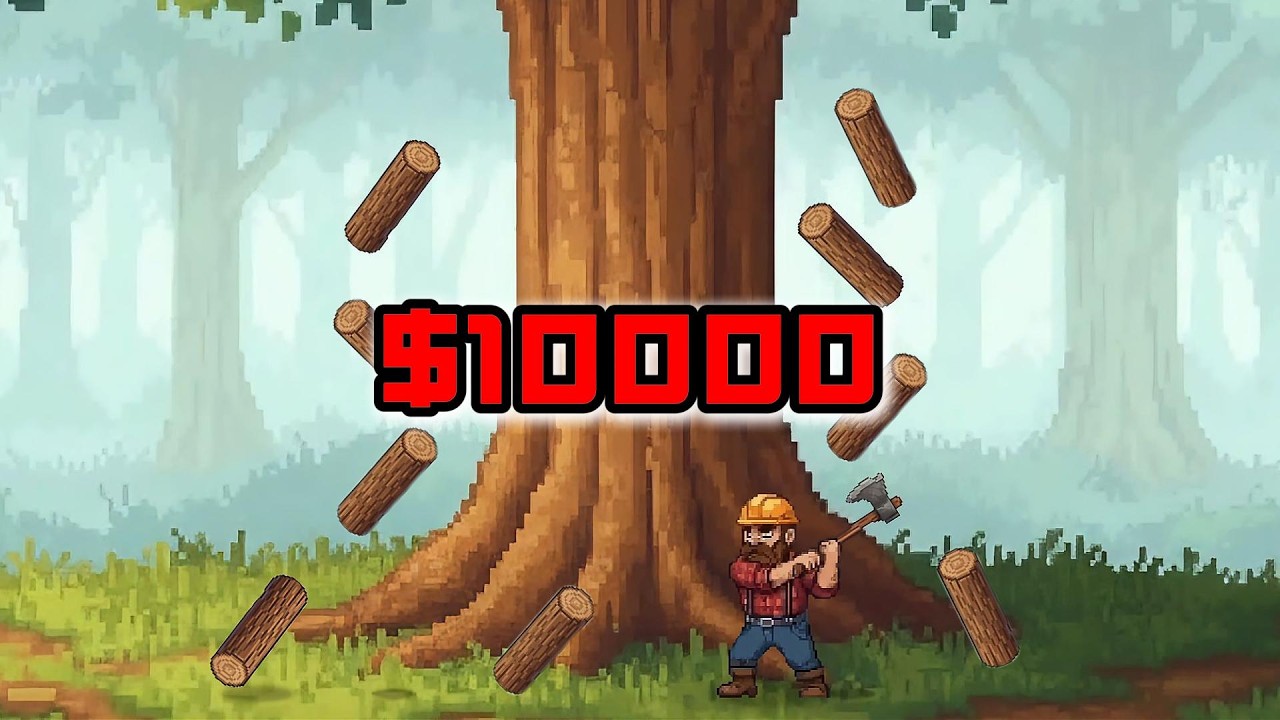 疯狂伐木工！金斧子砍树日入10000！