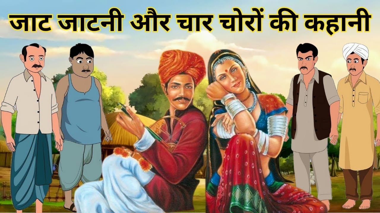 एक चालाक जाट जाटनी ने चार खुंखार चोरों से पाया चालाकी से छुटकारा | हिंदी कहानी | Hindi kahani