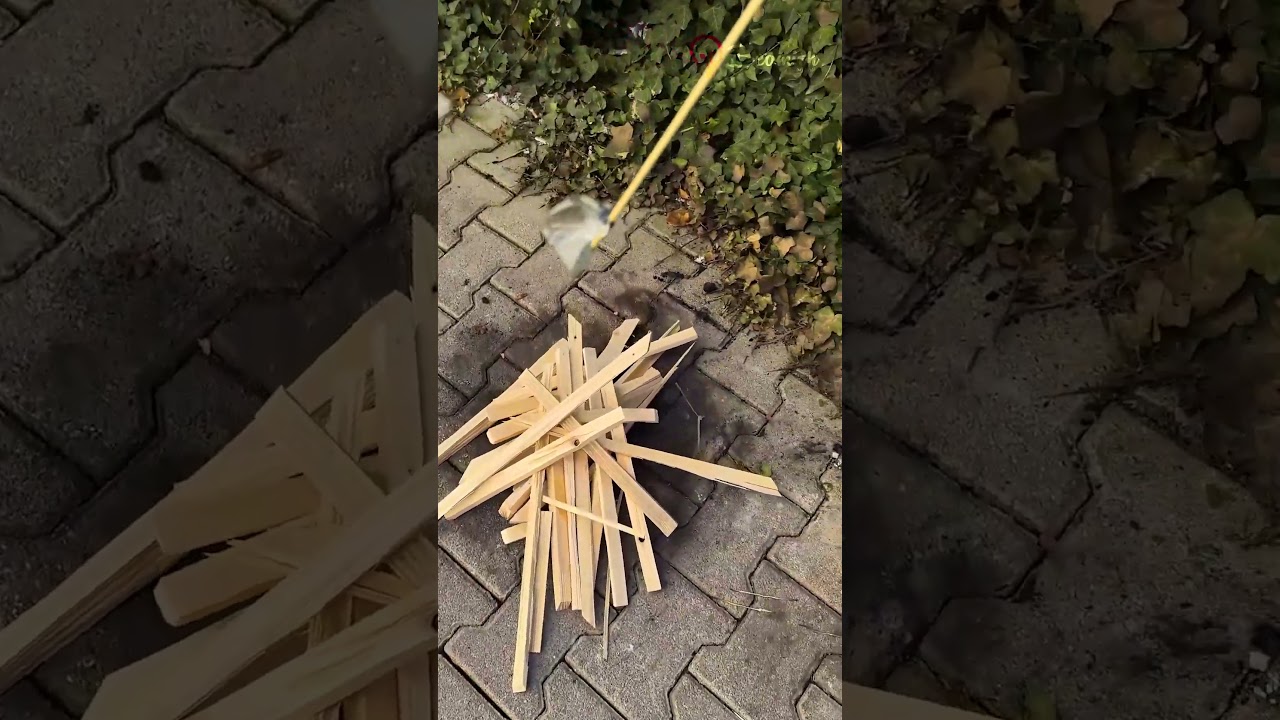 Easy way to start a fire 🏍️ #quick #firestarting #trick