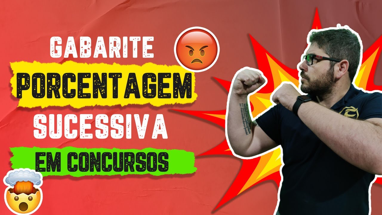 Como Gabaritar PORCENTAGEM SUCESSIVA em Concursos | Felippe Loureiro
