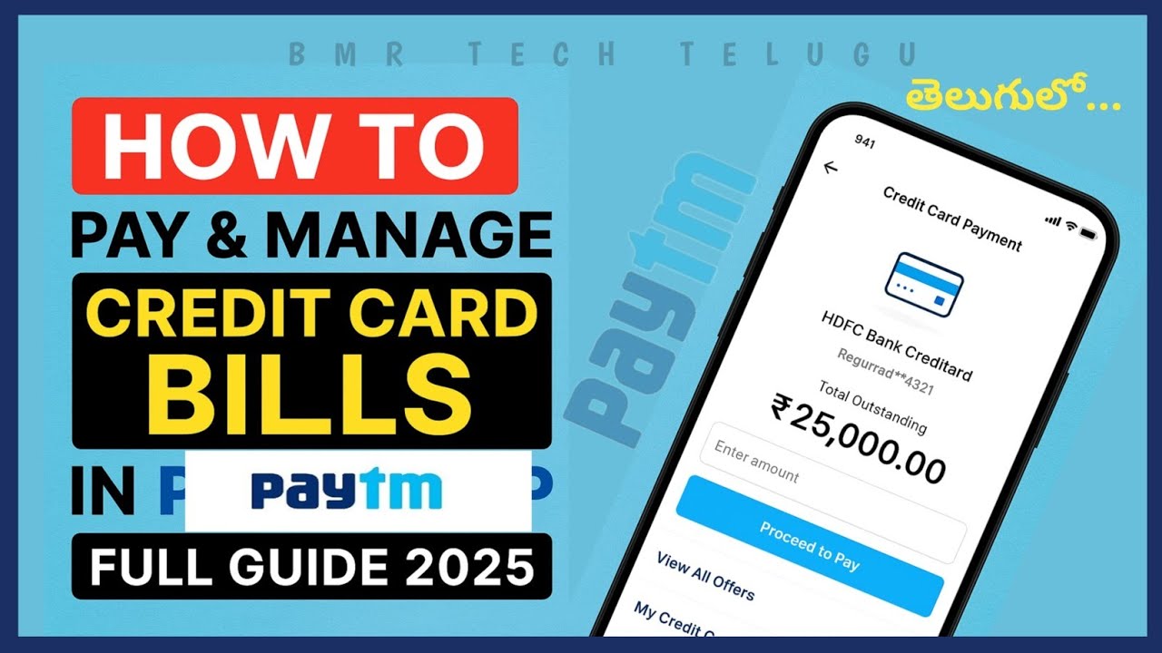 How to Pay & Manage Credit Card Bills in Paytm App | Full Guide 2025