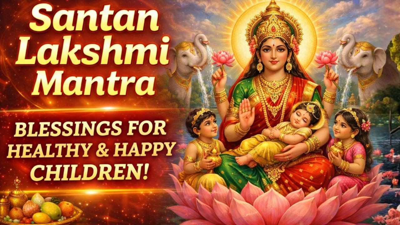 SANTAN LAKSHMI MANTRA 🌸 | Blessings for Child, Family Happiness & Prosperity | Divine Lakshmi Kripa