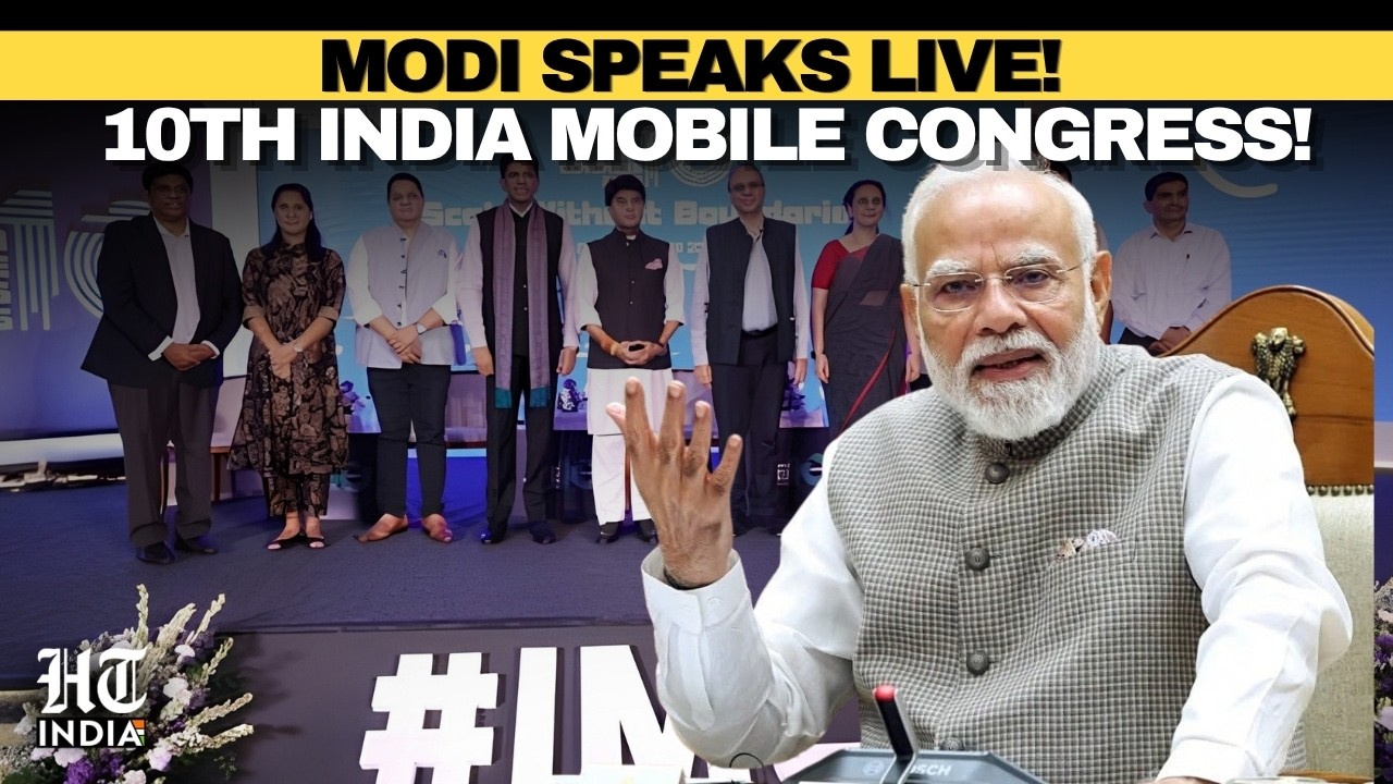 LIVE: PM Modi Inaugurates 10th India Mobile Congress (IMC) in Delhi, Speech on Telecom and Tech